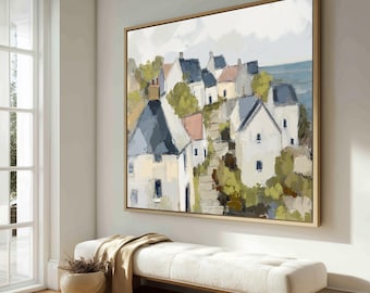 Ireland Village Art Print: Impressionist Countryside Landscape