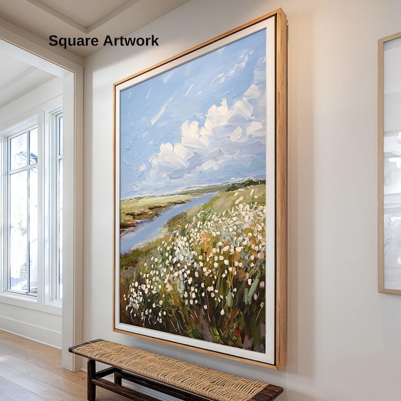 Ireland Landscape Wall Art, Hillside Wildflowers Impressionist Print, Museum Quality Giclee Prints image 7