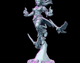 Genevieve - Female wizard - Rnestudio 32mm