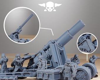 GrimGuard Heavy Artillery Alle Optionen – StationForge – 28 mm