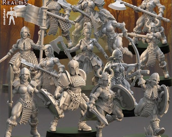 Wild Women of Upland - Across the Realms 32mm