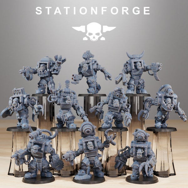 Orkaz Steelbrutes-StationForge-28mm