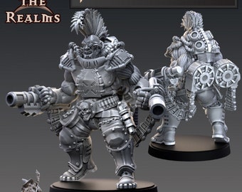 Jackhammer Paul - Ganger boss - Across the Realms 32mm