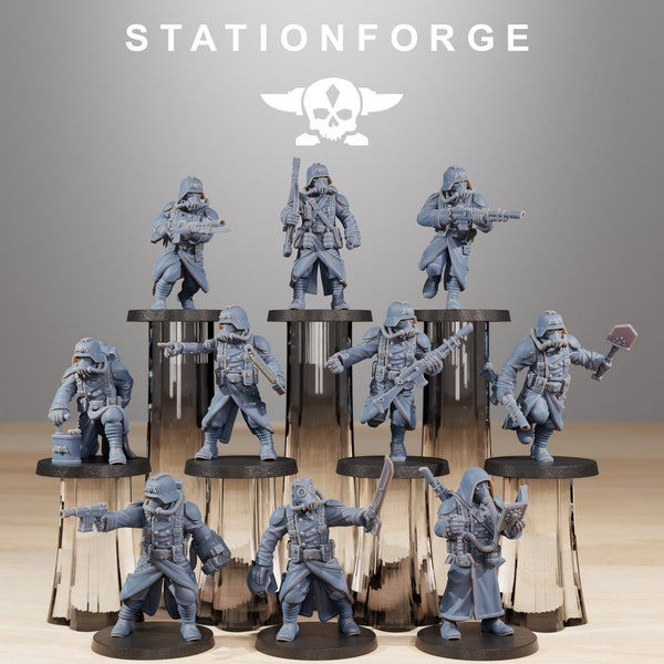 GrimGuard Acolytes – StationForge – 28 mm