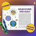 Solar Eclipse 2024 Activity Bundle, Solar Eclipse Coloring Pages, Kid’s ...