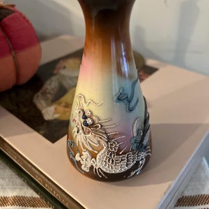 Japanese Moriage Handpainted Porcelain Cruet
