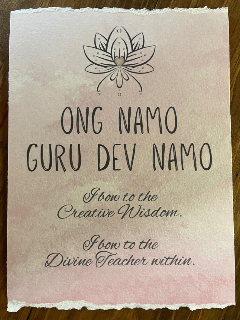 Ong Namo Guru Dev Namo Affirmation