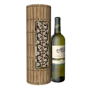 Hermoso archivo de corte láser para caja de vino para madera contrachapada de 3 mm, 4 mm, 5 mm y 1/8 de pulgada, archivos dxf, dwg, cdr 11, SVG y PDF.
