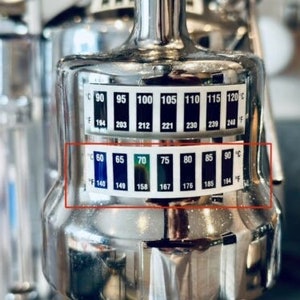 La Pavoni Huvudtermometer / Temperaturremsor [60-90C]