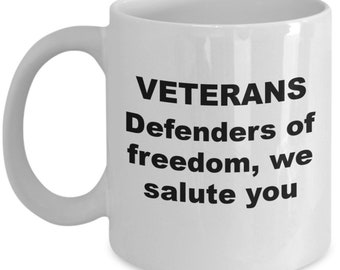 A great coffee mug gift for anyone honoring the duty and sacrifice of our freedom preserving veterans