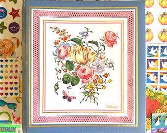 Start A Vintage Sticker Collection Kit, 80s Williamsburg Worchester Floral Sticker Album, 200+ Vintage Stickers Y2K 90s 80s