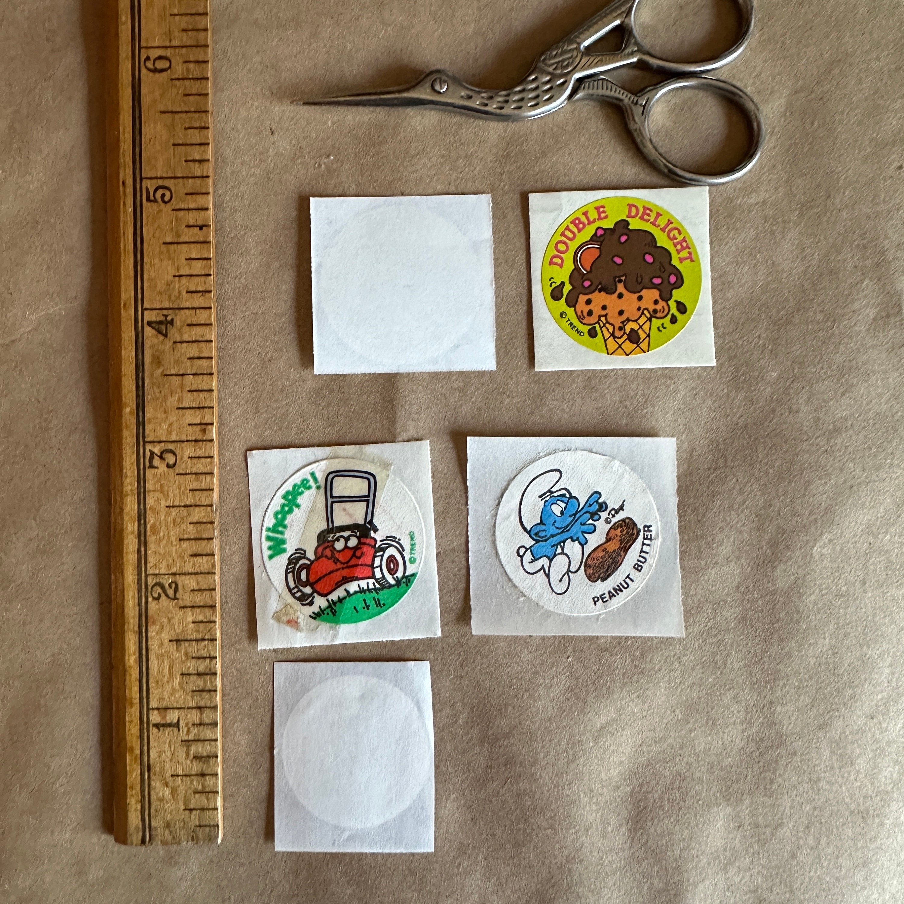 Feuilles D’autocollants Vintage Scratch N Sniff Hallmark 1983 – 2 Scellées