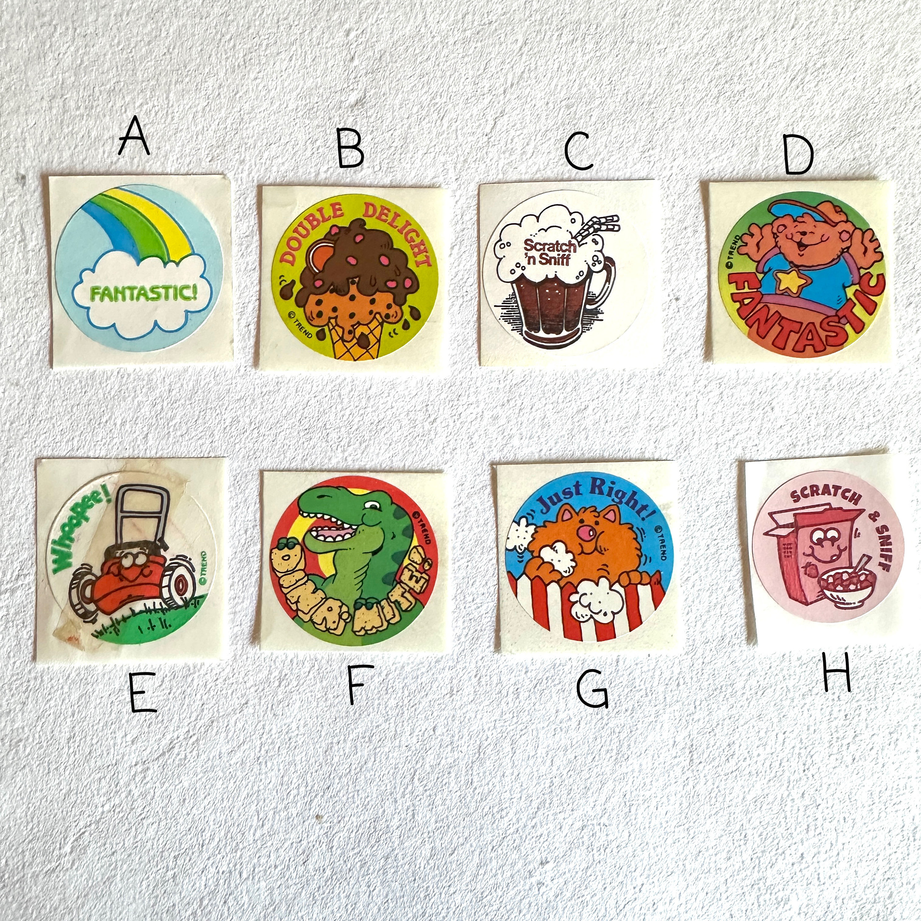 Scratch ‘N Sniff Authentic Vintage 80s 90s Stickers, You Pick Trend ...