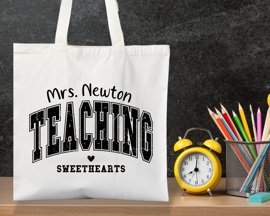 Teacher Tote Bag Teacher Appreciation Gift Tote Bag Canvas Custom ...