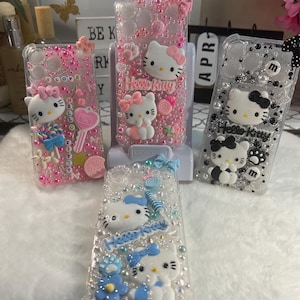 Hello Kitty Diamond Cell Phone Case: Trendy Custom iPhone 17 pro max case afbeelding 1