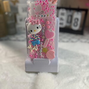 Hello Kitty Diamond Cell Phone Case: Trendy Custom iPhone 17 pro max case I love hello kitty