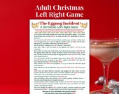 Christmas Left Right Game, Funny Adult Christmas Game, Holiday Party Gift Exchange Game, Fun Christmas Pass the Gift Printable for Adults
