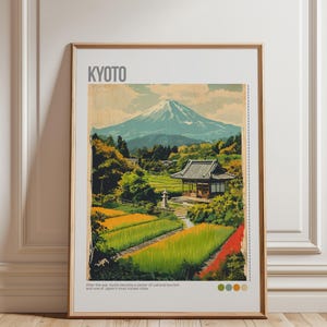 Kyoto Travel Poster, Kyoto Wall Art Print, Kyoto Travel Art, Digital Download, Kyoto print, Japan travel poster, Japan print, Kyoto gift
