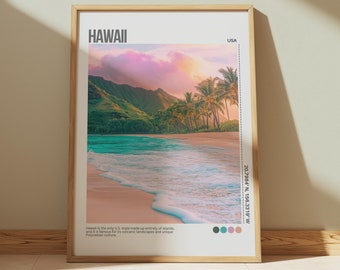 Hawaii Print, Hawaii Wall Art, Hawaii Poster, Hawaii Photo, Hawaii Poster Print, Hawaii Wall Decor, Vintage Hawaii Poster, Digital Printable
