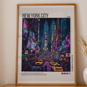 Impression d'art de New York, art mural de New York, affiche de la ville de New York, art de New York minimaliste, affiche de New York, décoration new-yorkaise, téléchargement numérique