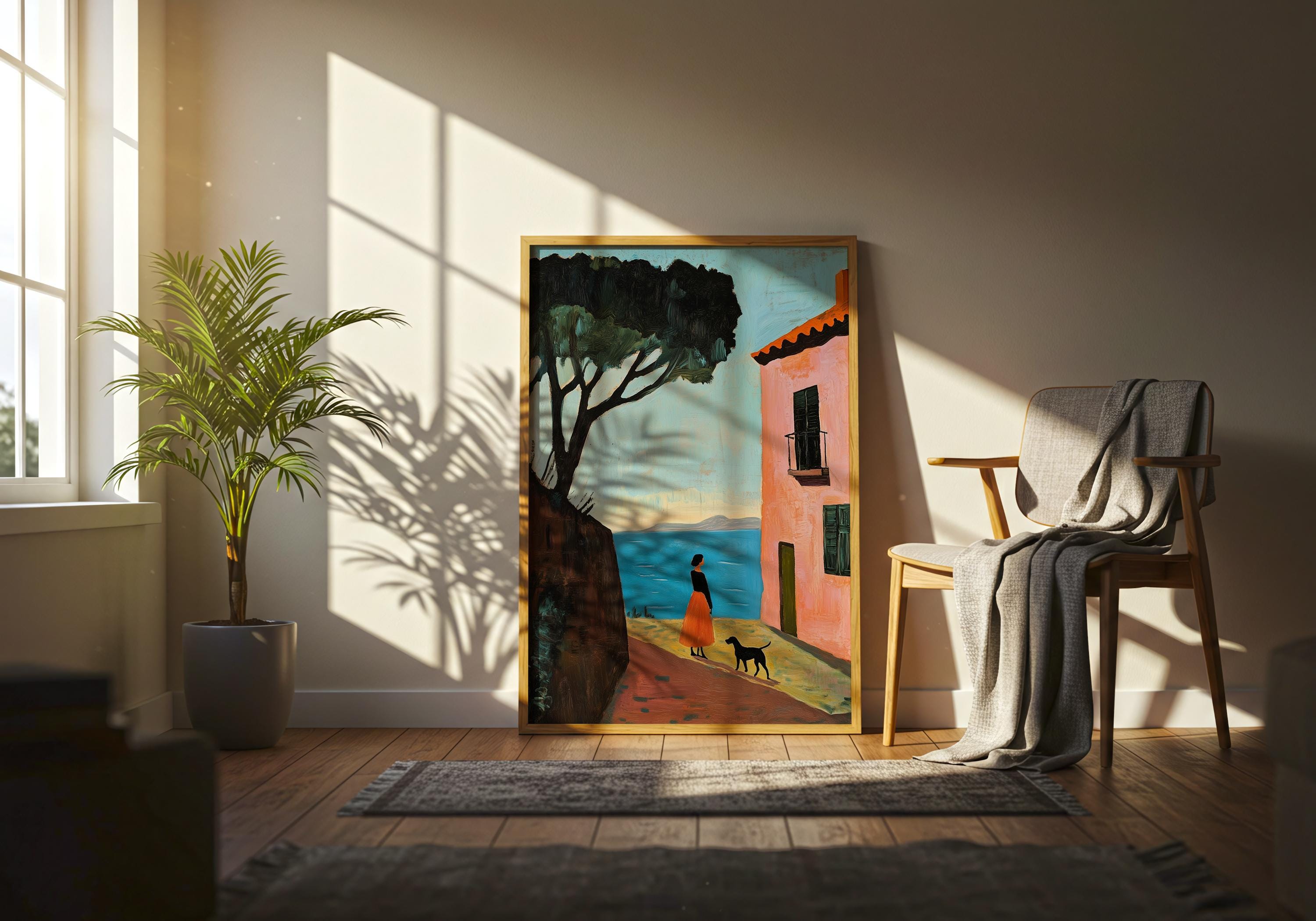 Edward Hopper Print, American Realism Art, Printable Wall Art, Digital Download, Minimalist Decor Printable Art, Mediterranean Art, Digital