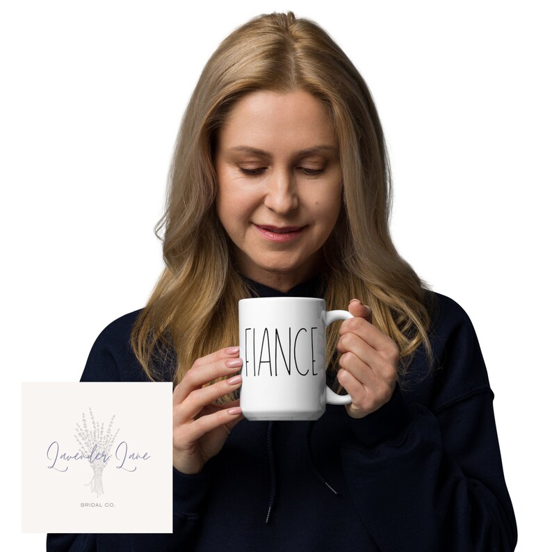 Charming Rae Dunn Style fiance Ceramic Mug Perfect Engagement Gift 11