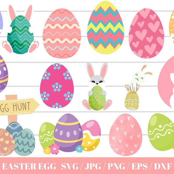 Easter Egg svg png eps - colorful easter eggs svg - easter svg files for cricut - svg easter egg cut files png eps dxf