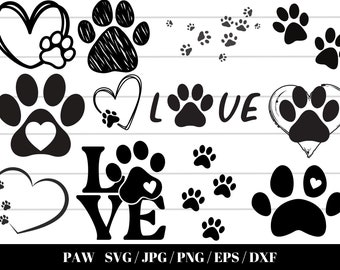 Paw Print Svg, dog Paw SVG, Dog Svg, Paw Svg, Animal Paw Svg, cat Paw Svg, Dog Paw Print Cut File, Paw Print Cut File, Animal Print Svg