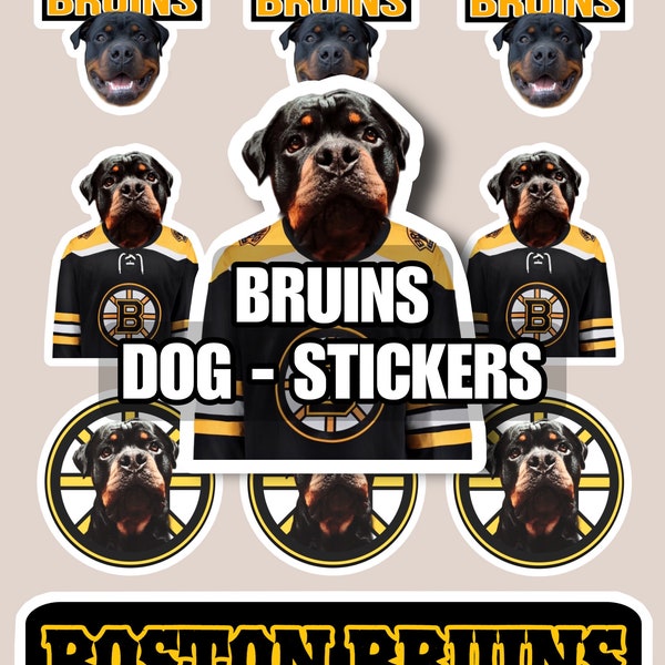 Boston Bruins - Dog - Stickers