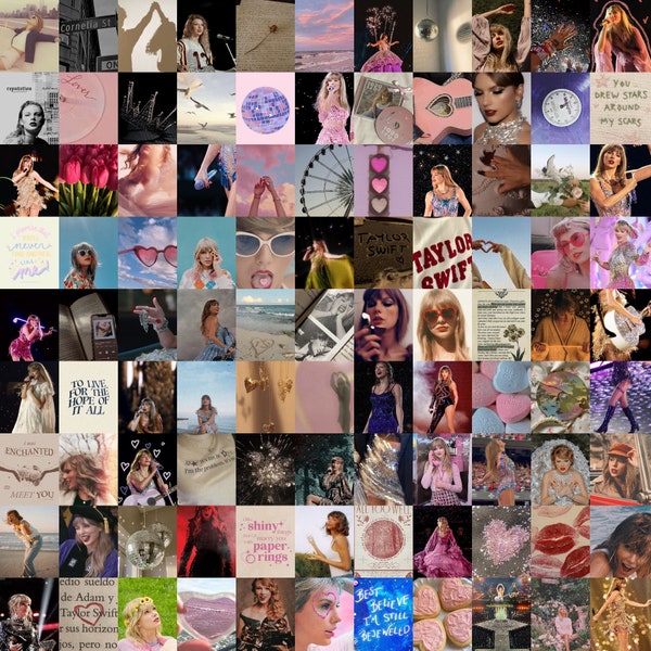 Kit de collage de pared Taylor Swift de 100 piezas / Era's Tour Aesthetic