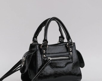 Manuka Model Mini City Shoulder Bag, Stylish Design Bag, Faux Leather Bag, Valentine's Day Gift, Evening Bag