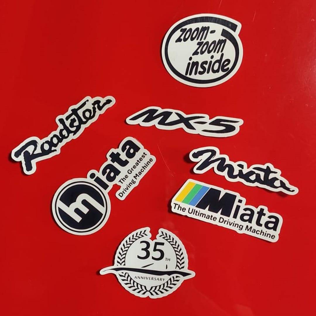 Miata MX-5 Waterproof Vinyl Sticker Set - 7 Stickers - Etsy