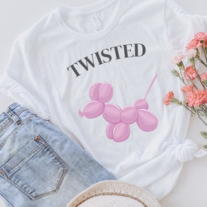 Twisted Balloon Dog Shirt Sweatshirt Trendy Shirt Weirdcore Shirt Clown Tshirt Clowncore Aesthetic T-shirt Dreamcore Kidcore  Animal Shirt