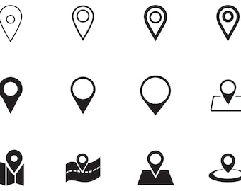 Location Pin Icons – 18 UI Vector Elements (svg, png, ai)