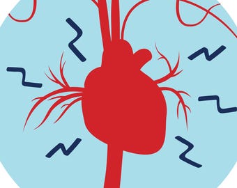 Heart Stress Vector Icon – Medical Health Symbol (SVG, PNG, EPS)