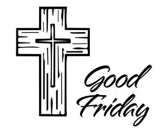 Good Friday Cross SVG, Christian Cricut File, Religious Easter Design
