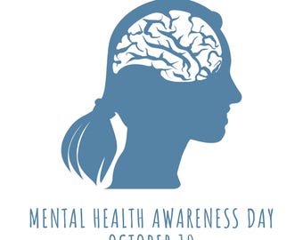 Female Brain Icon – Mental Health Awareness Graphic (PNG SVG EPS Download)