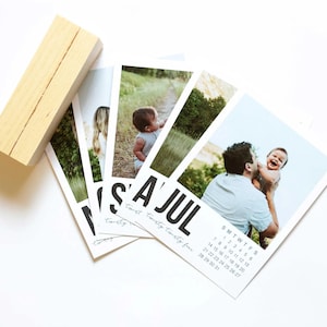 2025 Desk Calendar | Calendar with Wood Stand | Custom Photo Calendar | Personalized Gift | Photo Gift | Art Calendar | Cute Desk Calendar