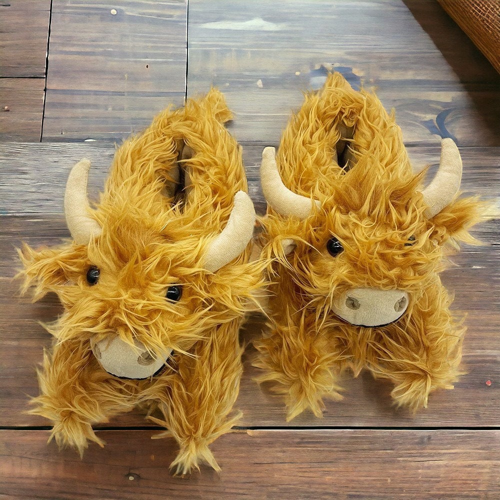 Longhorn Highland Cow Baby Slippers, 0 Six Months By Jomanda Soft Plush  Toys, Gifts & Accessories #SofterThanASoftThing CE/UKCA |  notonthehighstreet.com