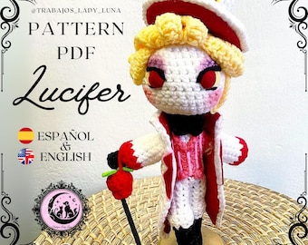 Lucifer Morningstar - Hazbin Hotel - Amigurumi Pattern in Spanish & English