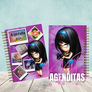 AGENDA PEQUEÑA FOTOGRAFA / 3 dias por hoja / hermoso diseño / archivo imprimible Pdf formato A5 - A4 - Media carta / ideal regalo