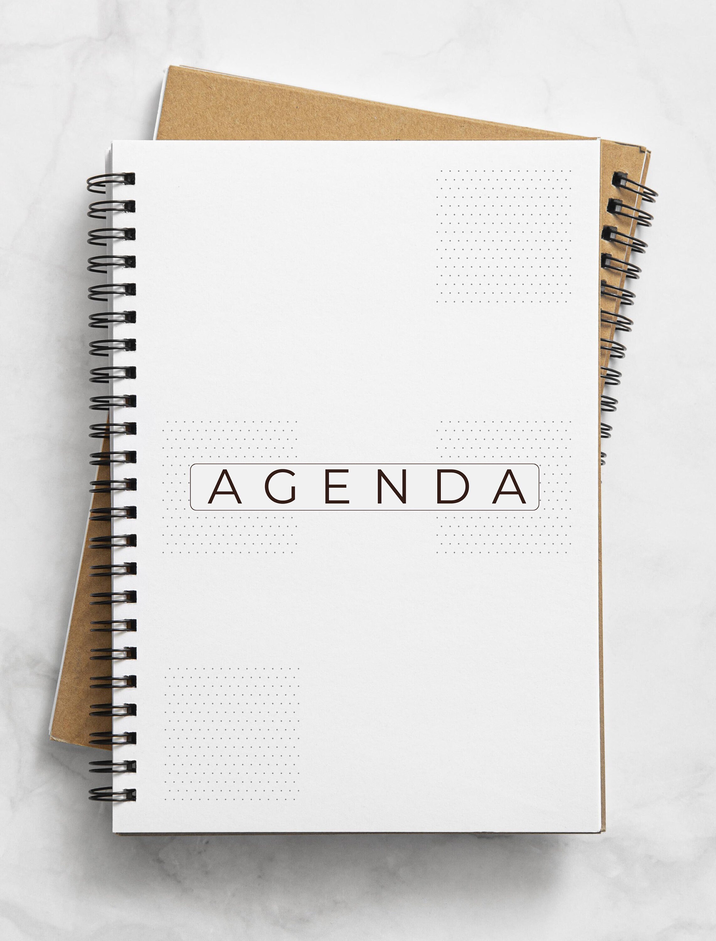 Elegant Printable Daily Agenda - Infinite 2 Days X Sheet - beautiful design / printable PDF file A5 - A4 - Half letter - get organized