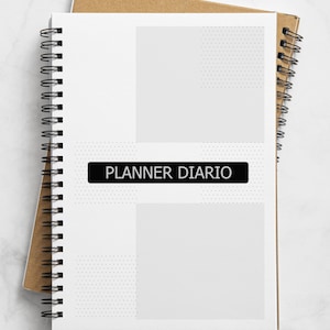 AGENDA PLANNER PERPETUA / Mejora tu productividad / pdf imprimible / un día por hoja / formato A5 - A4 - media carta / Diseño tapa de regalo