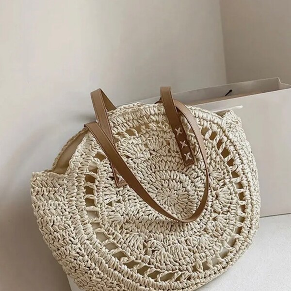 Beatifull Round Handbag Straw bags