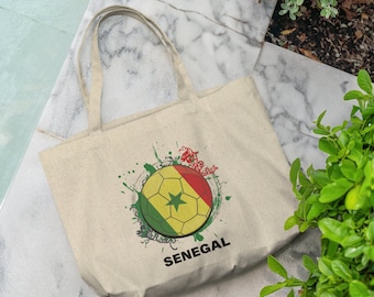 Bolso grande para fanáticos del fútbol de Senegal, Bolso para mamá de fútbol, Bolso para el día del partido de fútbol, Bolso para viajero, Bolso para amantes de los deportes, Idea de regalo para mamás de fútbol