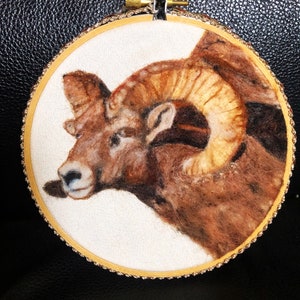 2D wool Needle felting, 100 %Wool felting, Painting with wool, Custom memorial pet portrait, Handmade fiber arts.   Home or Office decor.