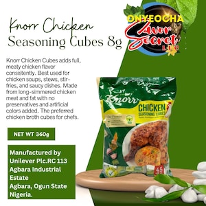 Knorr Assaisonnement pour poulet en cubes 45 pcs x 8 g / Cubes de poulet