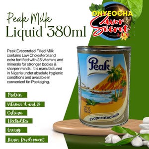 Peak Evaporated Milk, Evaporated Milk 380ml