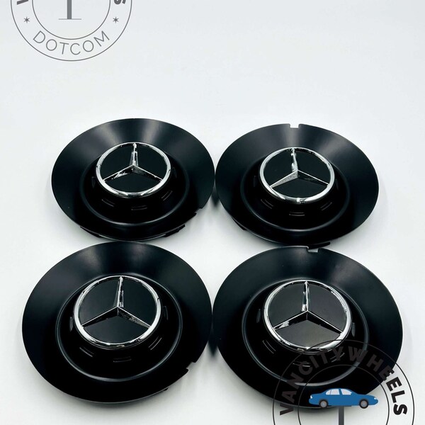 Mercedes Benz 164mm Wheel Center Hub Cover Cap With Logo WY0347 For MERCEDES-BENZ Black Wheel Center Caps, Mercedes Benz 164mm Center Caps