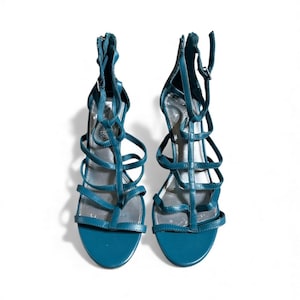 Blue Snakeskin Heels - Etsy display picture 2